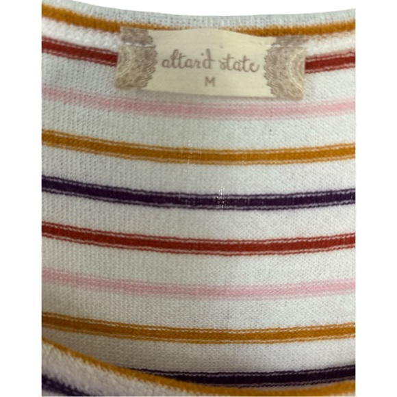 Alter’d State Striped Peplum Top — Size Medium - Picture 2 of 8